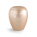 Ceramic Cremation Ashes Keepsake Urn – Swarovski Heart (Apricot)